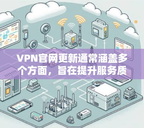 VPN官网更新通常涵盖多个方面，旨在提升服务质量、用户体验和安全性。以下是详细的更新内容