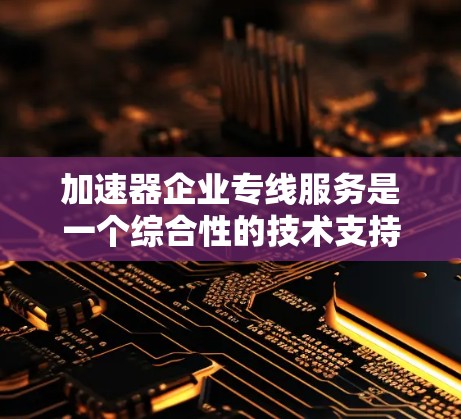 加速器企业专线服务是一个综合性的技术支持和解决方案,旨在帮助客户在使用加速器技术时,提高效率并解决各种问题。以下是加速器企业专线服务的详细介绍 加速器企业专线服务是一个综合性的技术支持和解决方案,旨在帮助客户在使用加速器技术时,提高效率并解决各种问题。以下是加速器企业专线服务的详细介绍