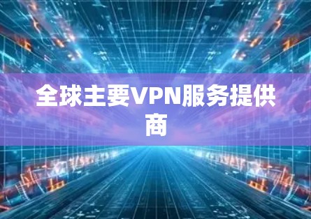 全球主要VPN服务提供商 全球主要VPN服务提供商