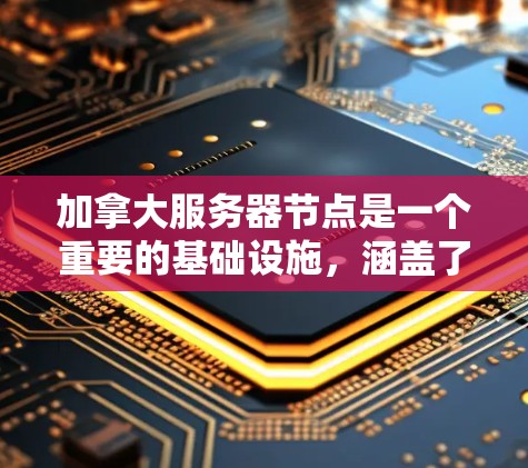 加拿大服务器节点是一个重要的基础设施，涵盖了多个方面，包括分布、运营商、选择理由、好处、挑战以及未来趋势。以下是对加拿大服务器节点的详细分析
