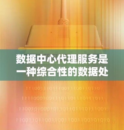 数据中心代理服务是一种综合性的数据处理解决方案，旨在帮助企业高效地管理和处理数据，支持多种应用场景。以下是对数据中心代理服务的详细分析和总结