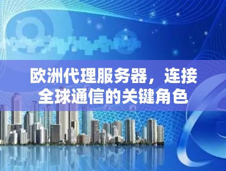 欧洲代理服务器，连接全球通信的关键角色