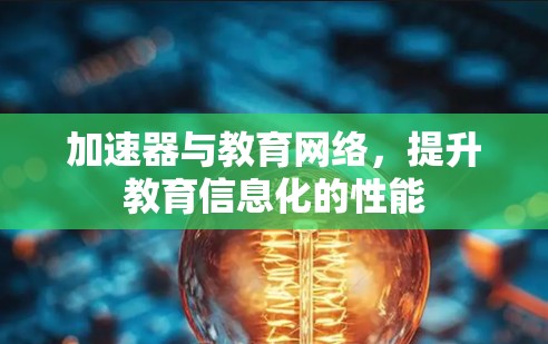 加速器与教育网络，提升教育信息化的性能